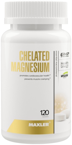 Maxler Chelated Magnesium Хелат Магния, таблетки 120 шт