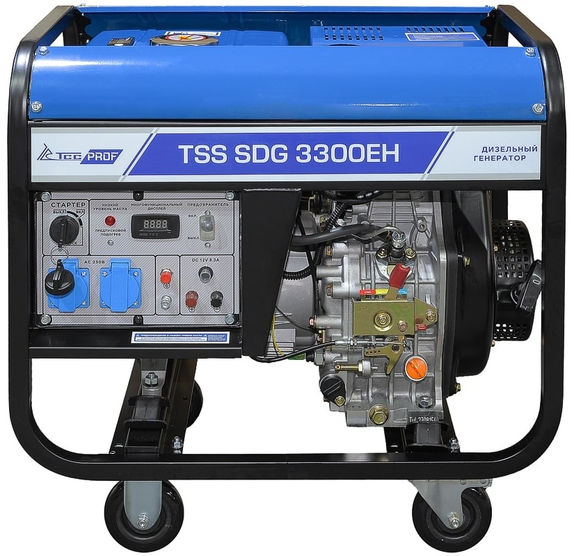 Электростанция дизельная TSS 3 кВт 1 (220 В), TSS SDG 3300EH