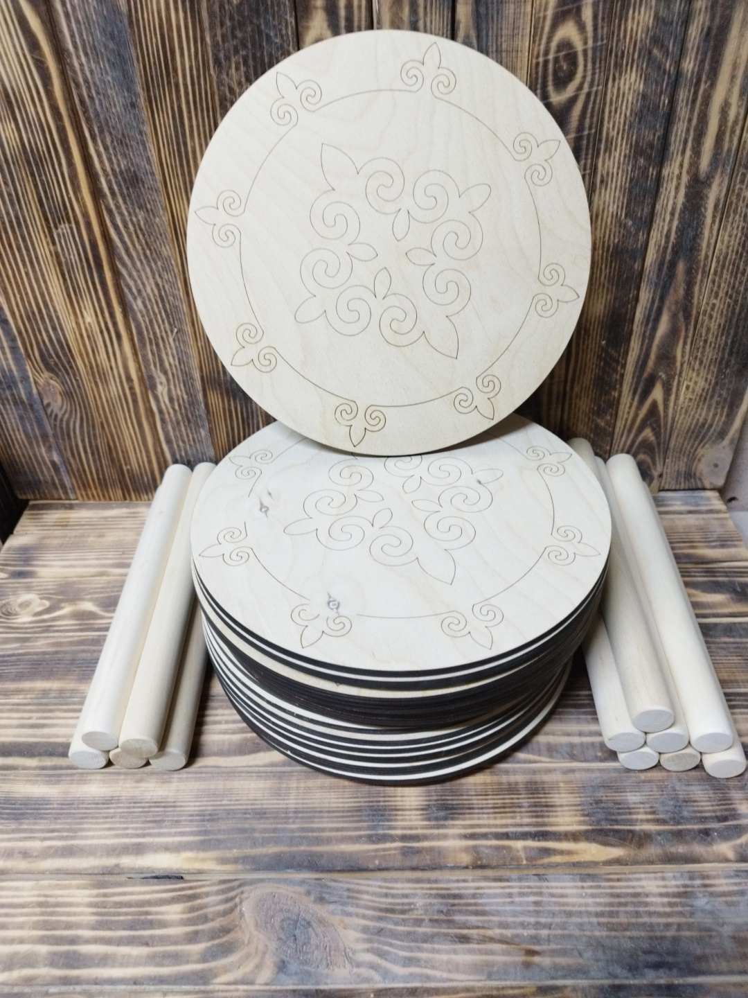 WOOD MASTER набор разделочных досок Базовая коллекция 9438185/1 100 шт, береза