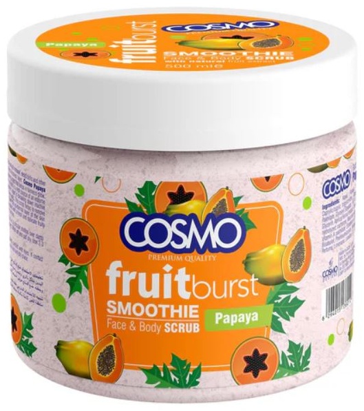 Cosmo скраб Fruit burst Papaya для рук, для ног, для тела 500 мл