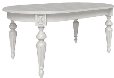 Раздвижной стол Пинскдрев Верди 18, 180х110x78 см, МДФ, слоновая кость