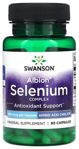 Swanson Albion Selenium Complex, 200 mcg капсулы 90 шт