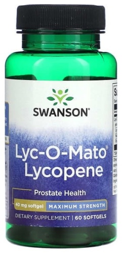 Swanson Lyc-O-Mato, ликопин, максимальная эффективность, 40 мг таблетки 60 шт