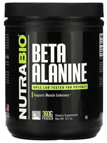 NutraBio Labs Бета-аланин нейтральный 360 г