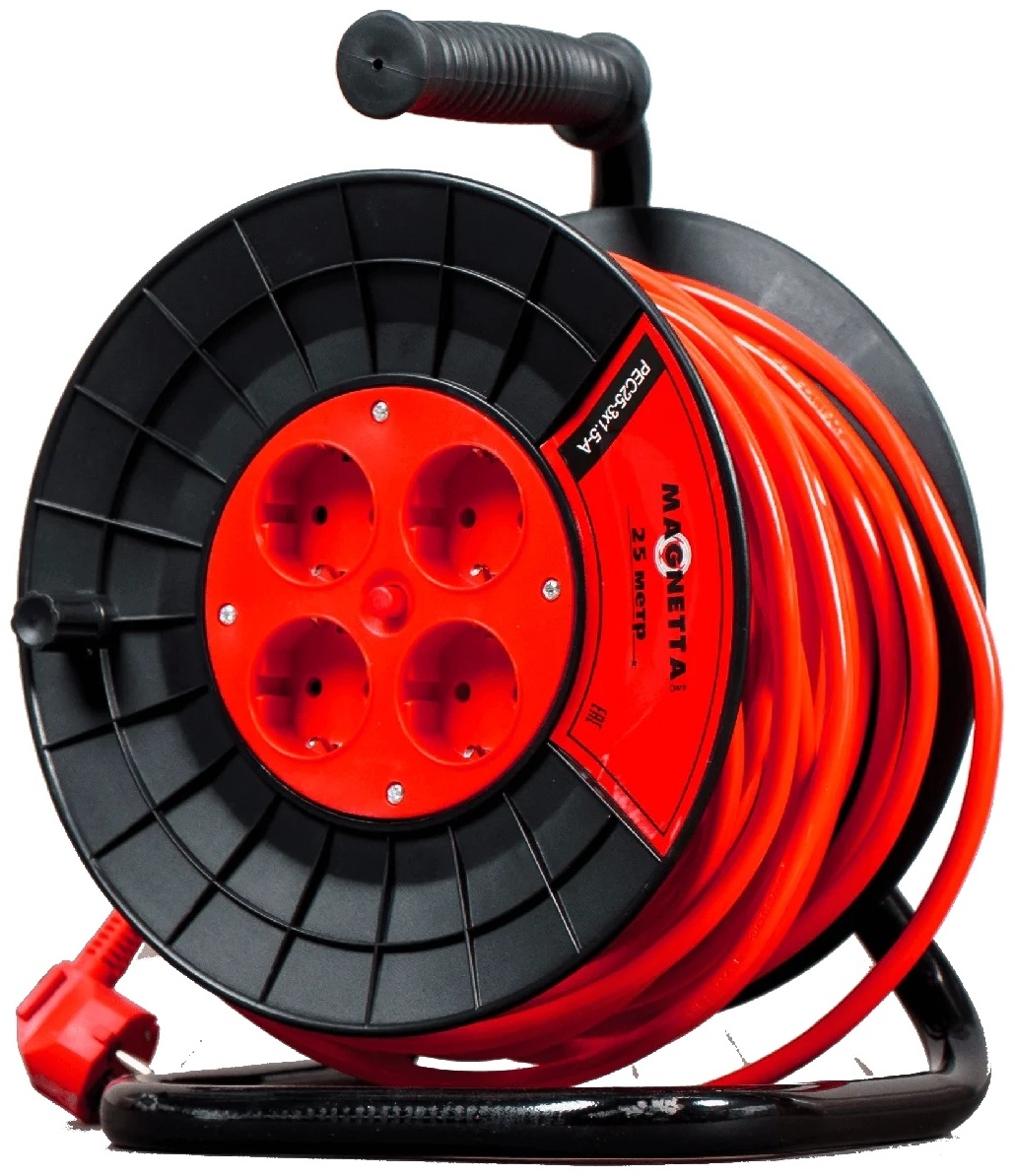 Купить Удлинитель на катушке Magnetta PEC25-3X1.5-A, 25 м в кредит в ...