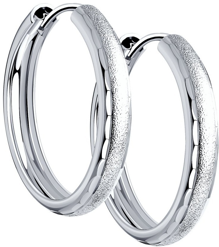 Конго SOKOLOV EAR-SO-925-776396 вес 2.74 г серебро, без вставок