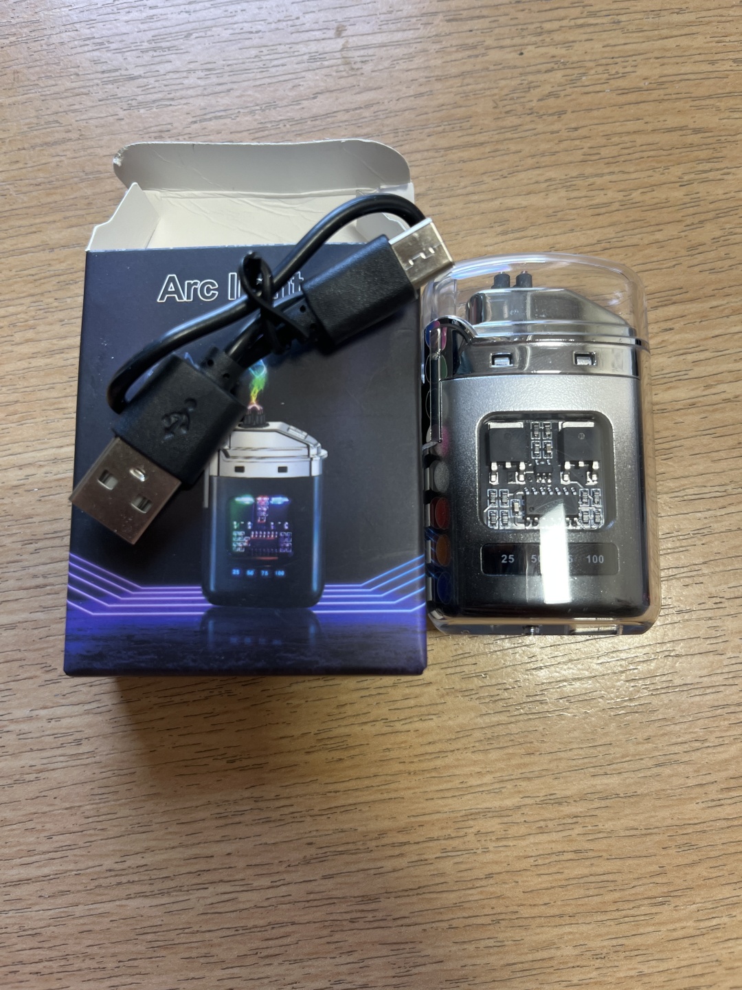 Lighter электронная зажигалка Arc lighter, ABS пластик