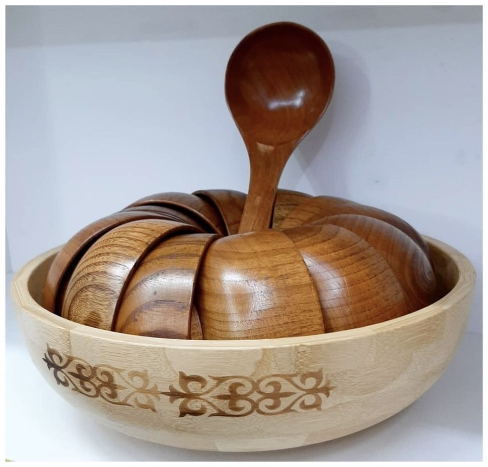 Тегеш ZHEKASHOP 35х35 см, дерево, 12 шт