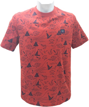 Футболка Paul&Shark красный
