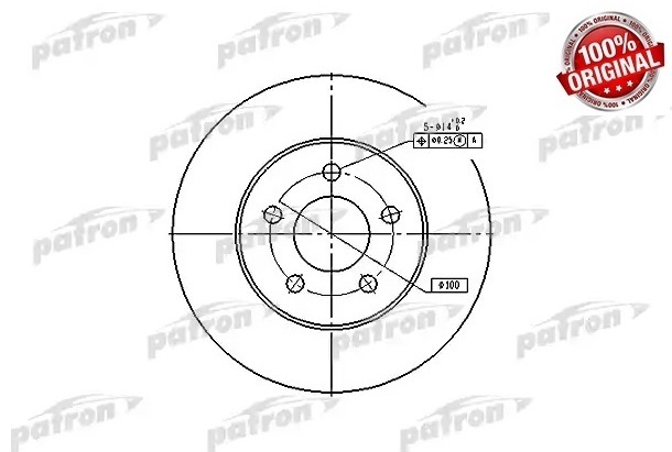 Диски PATRON передние PBD5371