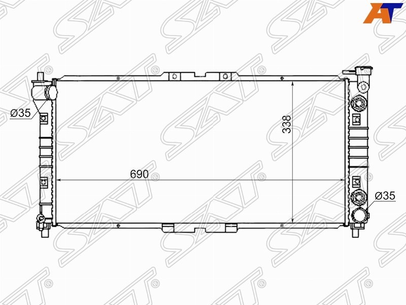 SAT радиатор основной MZ0002V4