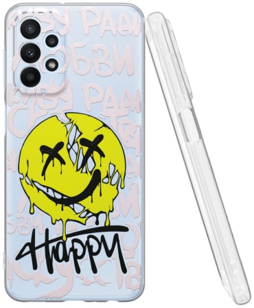 Чехол Mcover для Samsung Galaxy A23 прозрачный