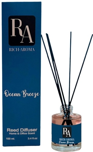 Диффузор с палочками RICH AROMA древесные, фруктовые 100 мл