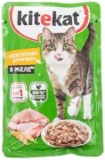 Kitekat кусочки в желе курица 85 г 1 шт