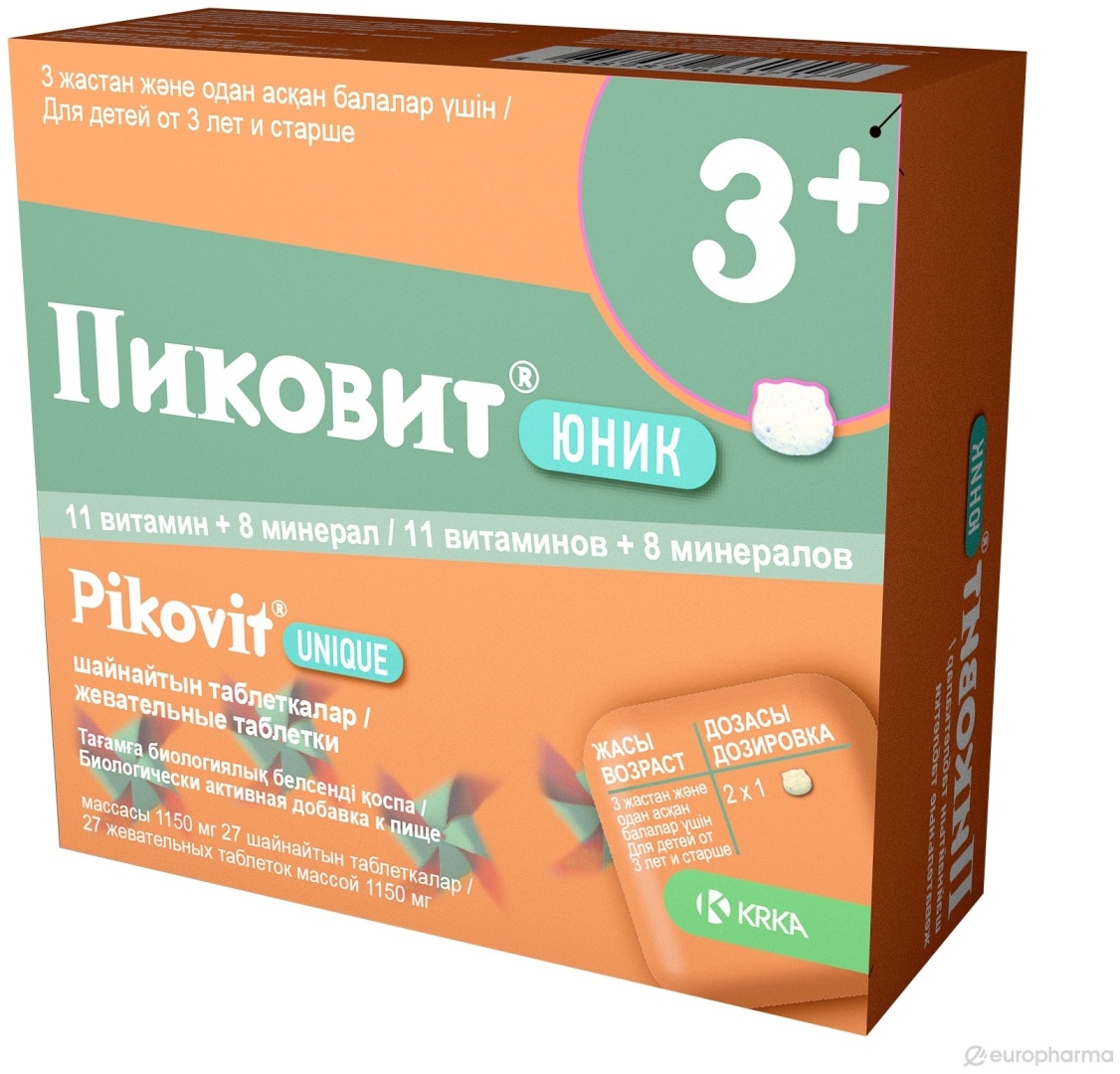 Купить KRKA KRKA Пиковит Юник таблетки 27 шт в Алматы – Магазин на Kaspi.kz