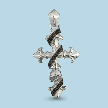 Подвеска AQUAMARINE 13417 вес 7.96 г серебро, без вставок