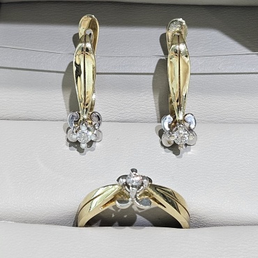 Gaukhar Jewelry 008SY755 вес 8.3 г золото, бриллиант