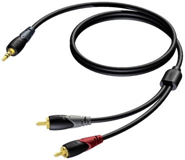 Кабель PROCAB 3.5 mm jack - RCA 15 м