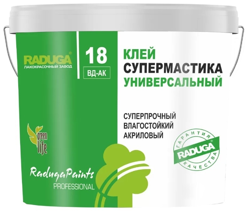 Клей РАДУГА ВД-АК 18 Супермастика Универсальный готовый 1 кг