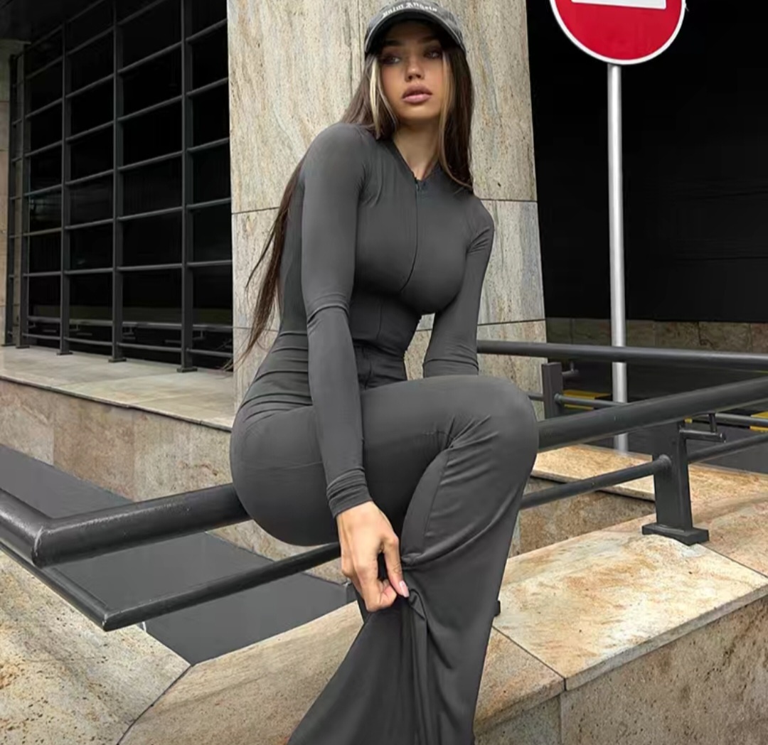 Комбинезон с брюками FASHION II серый