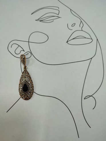 Серьги Fashion Jewelry бижутерный сплав, стекло