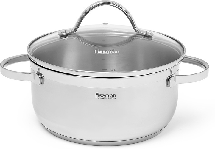 Кастрюля 3 л, Fissman 5333 нержавеющая сталь