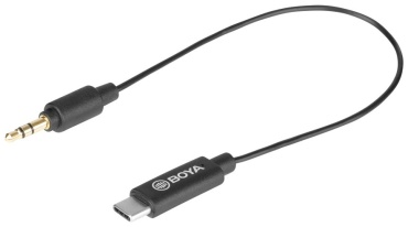 Кабель Boya 3.5 mm jack - USB Type-C 0.2 м
