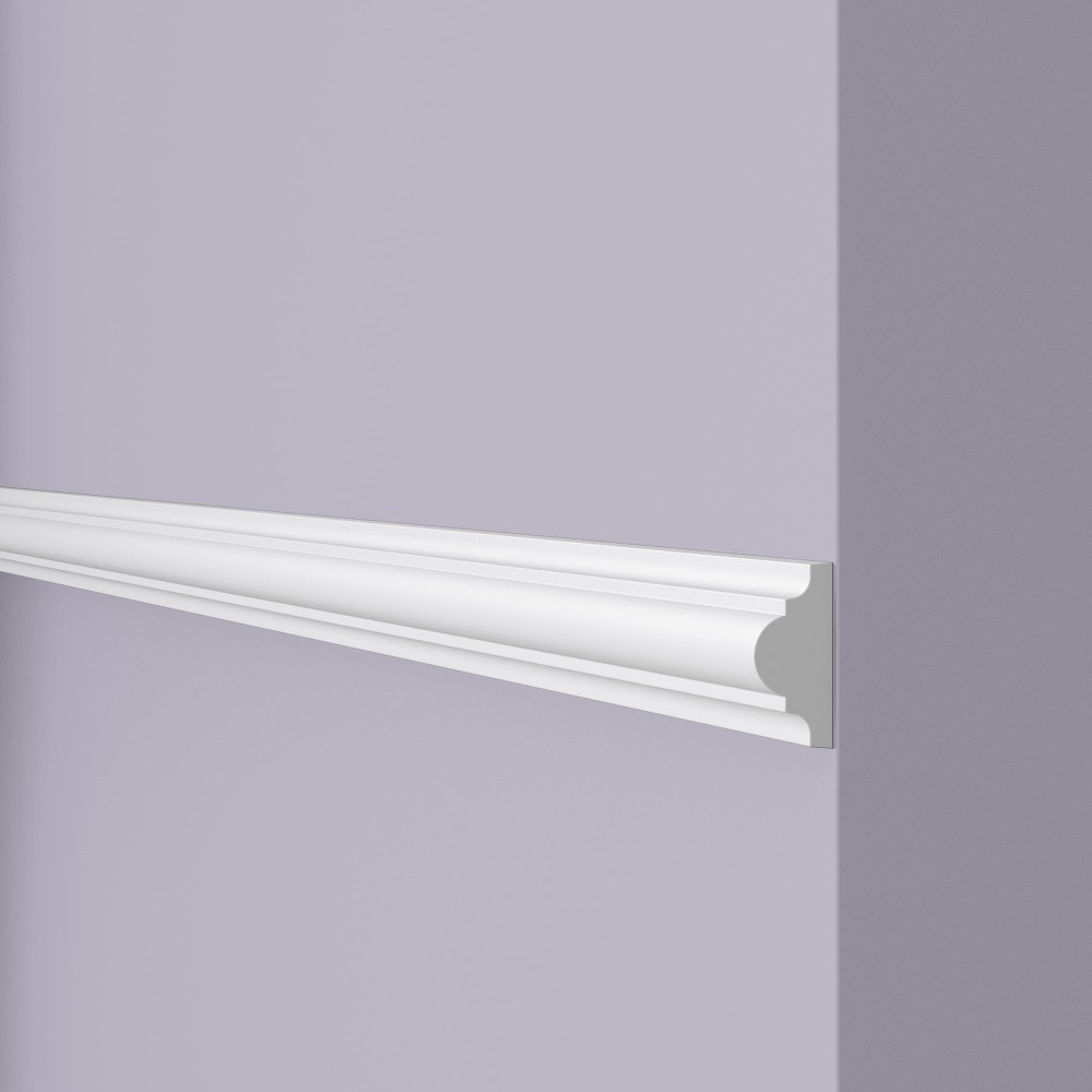 NMC молдинг WALLSTYL WL1, 200х3.8х1.8 см,дюрополимер