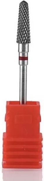 Насадка Nail Best BY-DH35 фреза конус насечка красная 1 шт