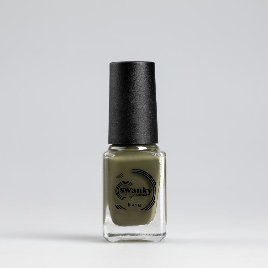 Swanky Stamping Лак для стемпинга S37 Оливковый хаки 6 мл