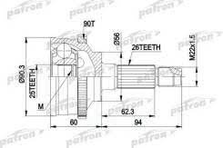 PATRON шрус PCV1620