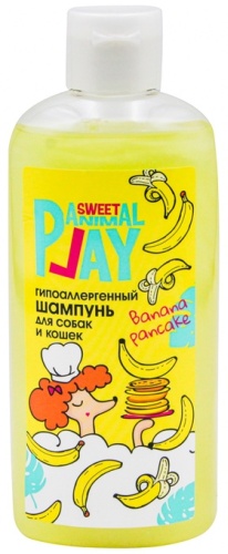 Sweet Animal Play Шампунь Банановый панкейк 323221 для собак и кошек 300 мл