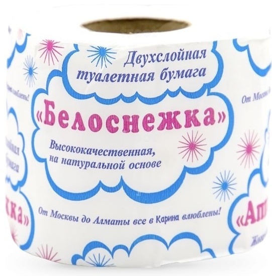 Туалетная бумага 2-слойный 1 шт, смешанная целлюлоза