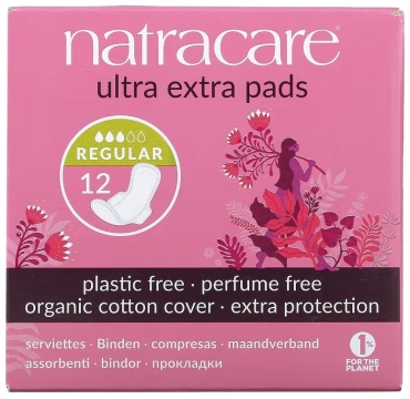Natracare прокладки Ultra Extra Regular 12 шт