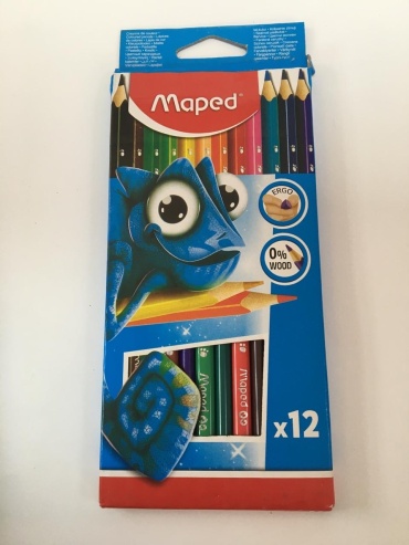 Цветной карандаш Maped форма трехгранная 12 шт