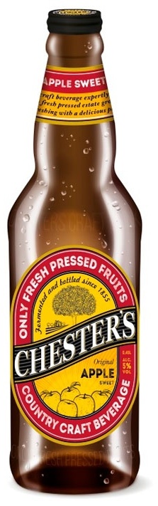 Chester's Only Fresh Preseed Fruits сидр сладкий яблоко 5% 0.45 л