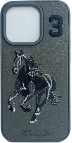 Чехол Santa Barbara Polo & Racquet Club для Apple iPhone 14 Pro Max серый
