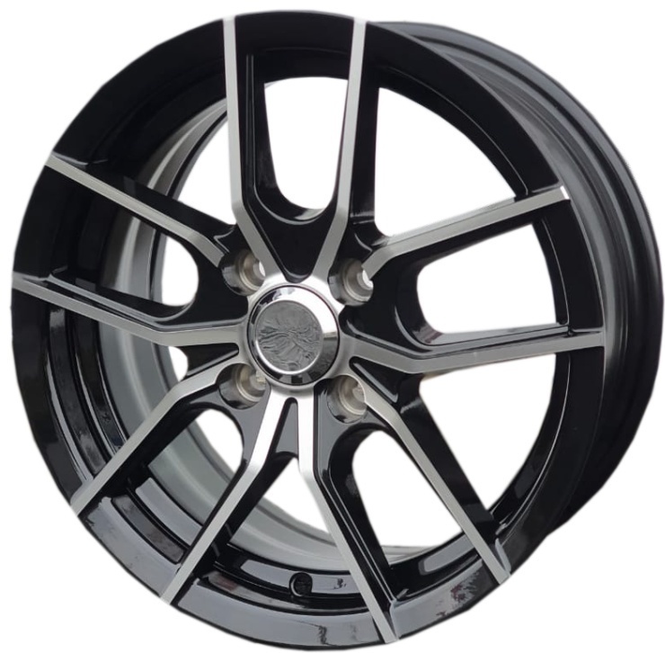 Auher 5494 6x14/4x100 D67.1 ET35 черный, серебристый