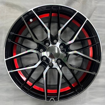 DIVAD DX088 7x16/4x100/114 D73.1 ET35 4 диска черный, серебристый, красный