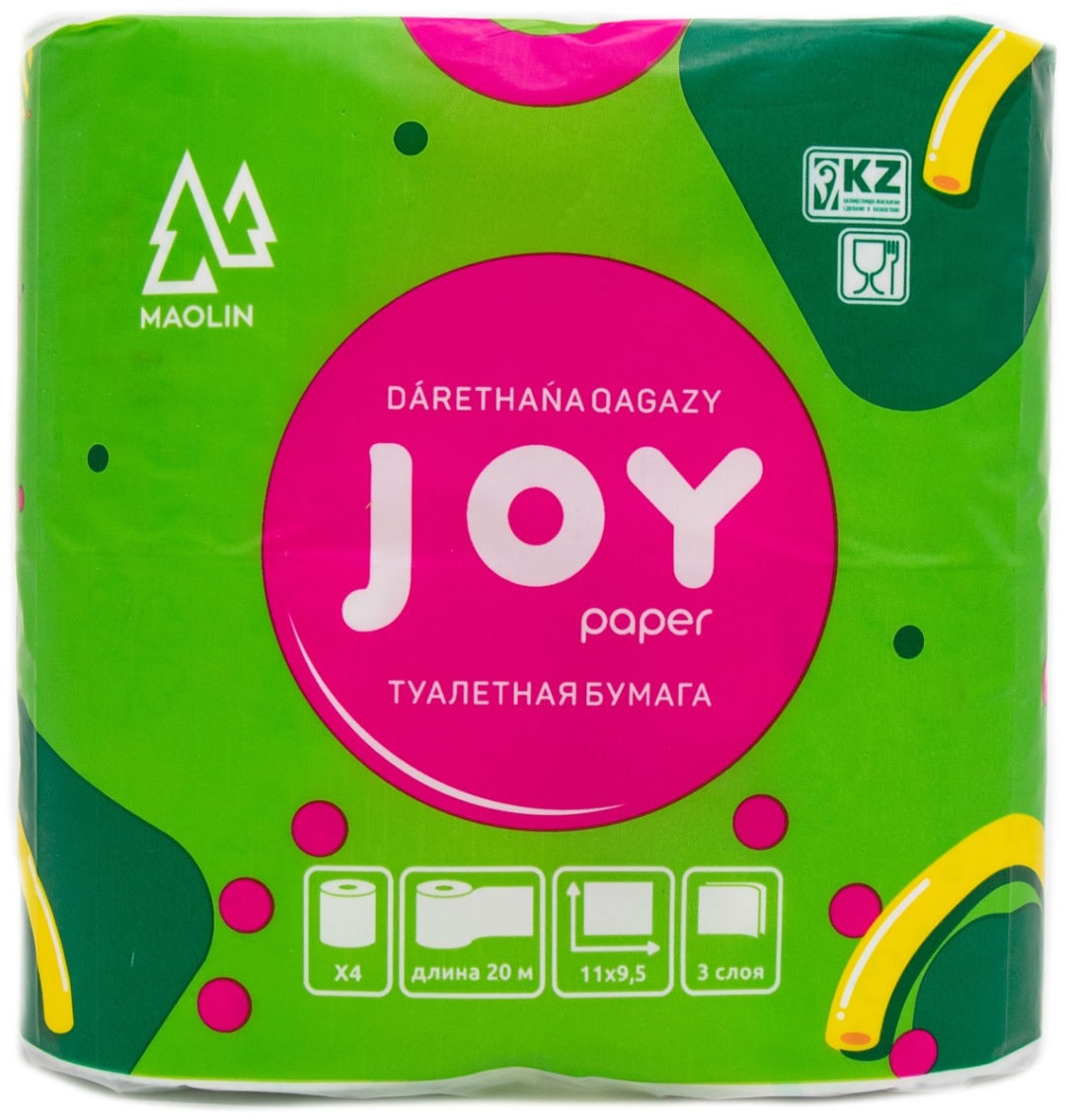 Maolin Joy туалетная бумага 3-слойный 4 шт