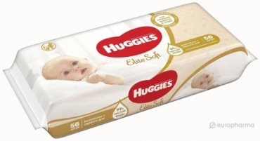 Влажные салфетки Huggies EliteSoft 56 шт