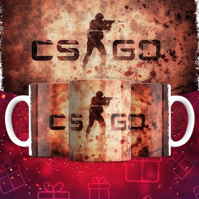 Кружка «CS:GO логотип», 300 мл, керамика, 1 шт.