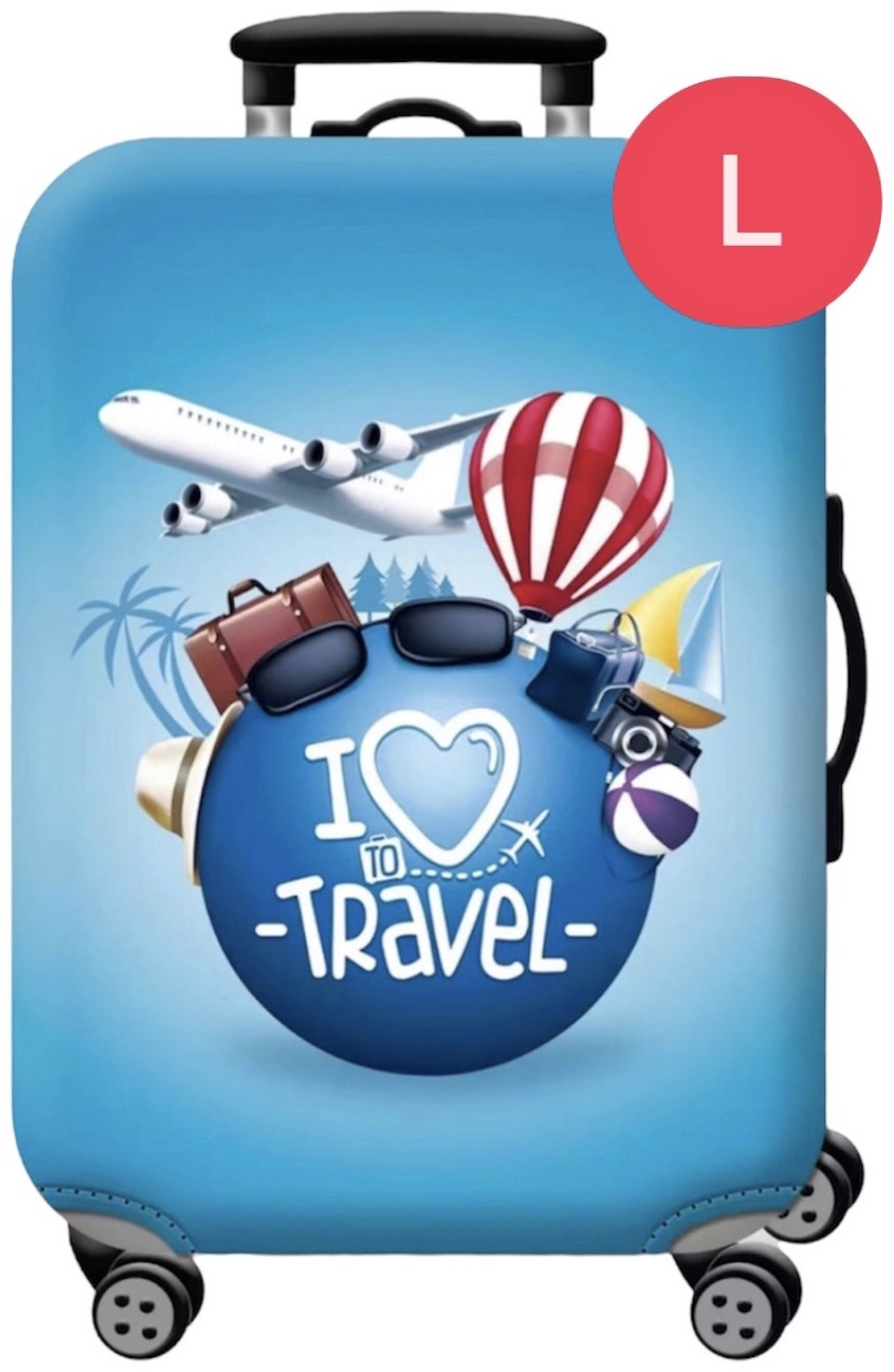LUGGAGE COVER большой (до 100 л) мультиколор