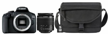 Canon EOS 2000D + EF-S 18-55mm IS II Lens + Backpack