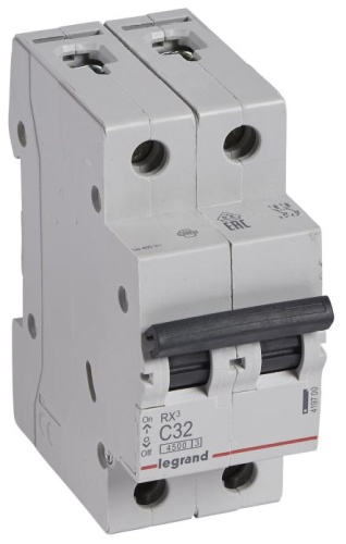 Legrand автоматический выключатель 2P 32 A, 4.5 кА, 400 В