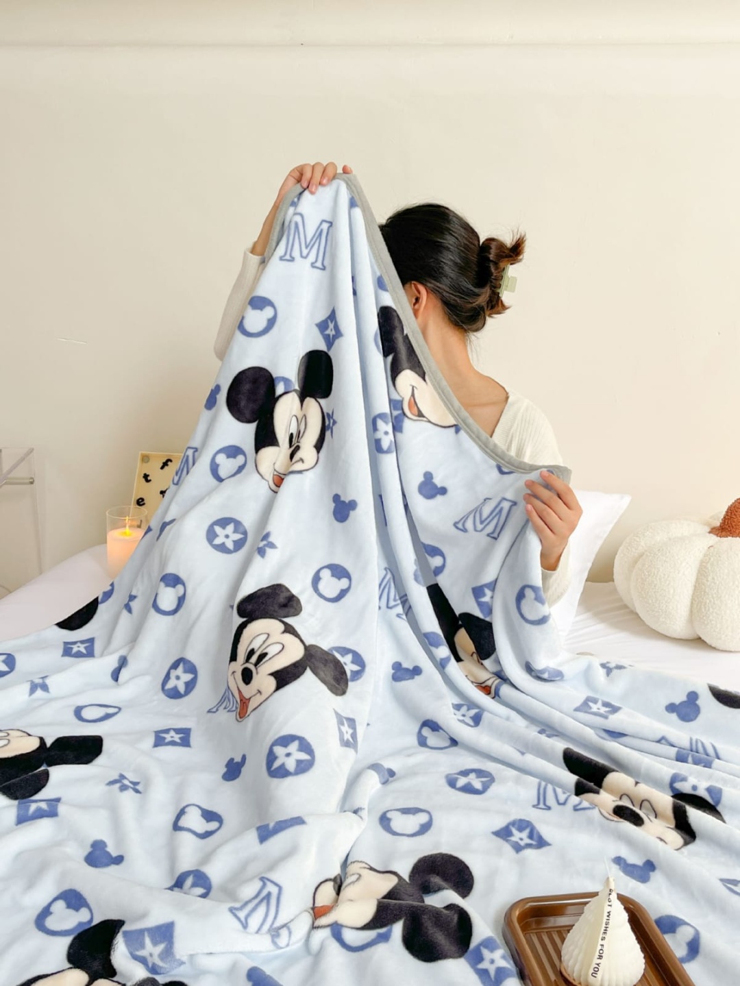 Детский плед Disney 120х150 см, велсофт, плюш, мультиколор