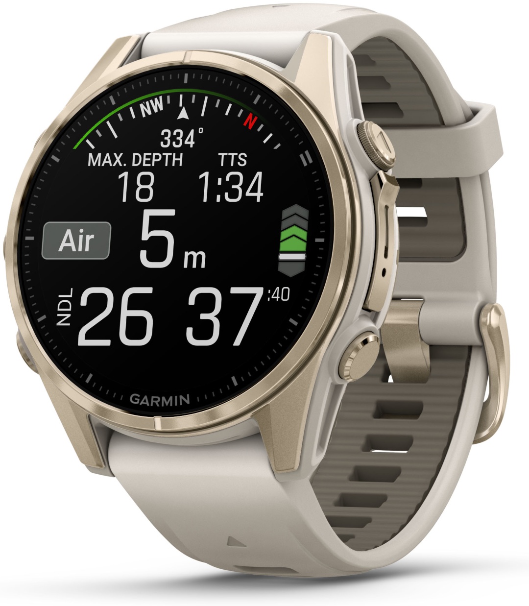 Купить Смарт-часы Garmin Fenix 8 43 мм золотистый-бежевый в Алматы ...