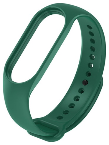 Ремешок MindStore для Xiaomi Mi Band 5, Mi Band 6, Mi Band 7 темно-зеленый