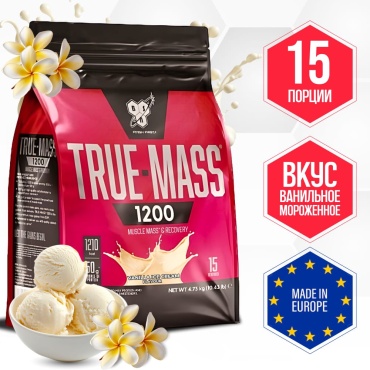 BSN True-Mass 1200 Ванильное мороженое 4730 г