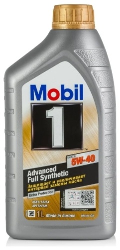 Синтетическое MOBIL Advanced Full Synthetic Extra Protection 5W-40 1 л